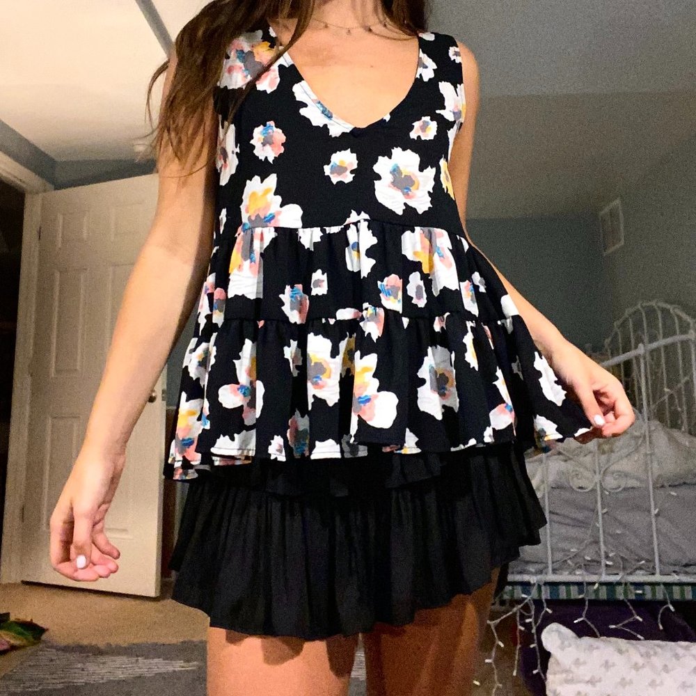 Floral Peplum Top